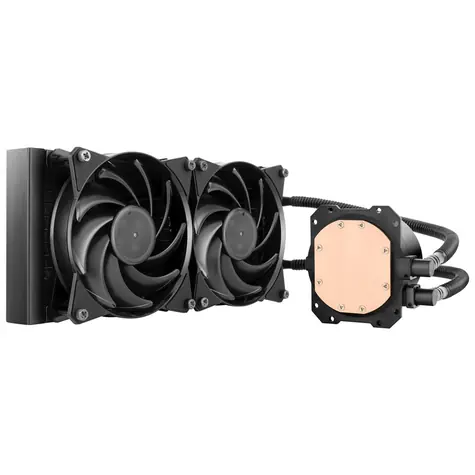 Cooler Master MasterLiquid LITE 240 / 2x 120mm / 2000 RPM / 66.7 CFM / hliník / 4-pin / Intel & AMD