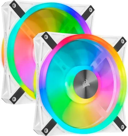 Corsair iCUE QL140 RGB PWM 140mm (2ks) +Lighting Node CORE / PWM ventilátor / 140mm / 1250RPM / 26 dBA 