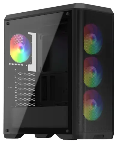 SilentiumPC Ventum VT4V EVO TG ARGB / Miditower / celoskleněná bočnice / ATX / bez zdroje / USB 3.0 