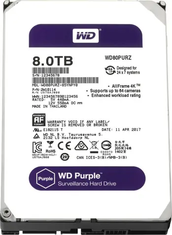 WD Purple 8TB / HDD / 3.5