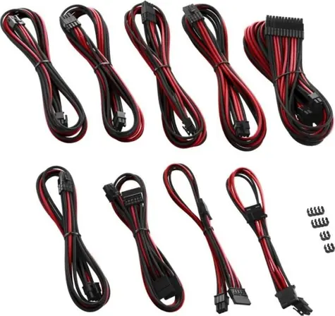 CableMod PRO ModMesh RT-Series Kabel kit pro ASUS ROG & Seasonic - černo-červená
