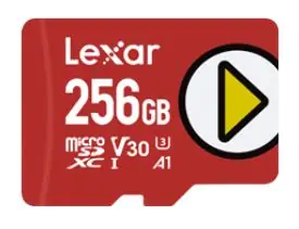 Lexar PLAY microSDXC 256GB / čtení: 150MBs / UHS-I U3 / A1 / Class 10 