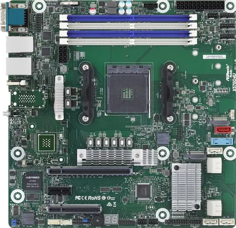 ASRock X570D4U / AM4 / 4x DDR4 DIMM / 12x SATA III / VGA / HDMI / micro-ATX