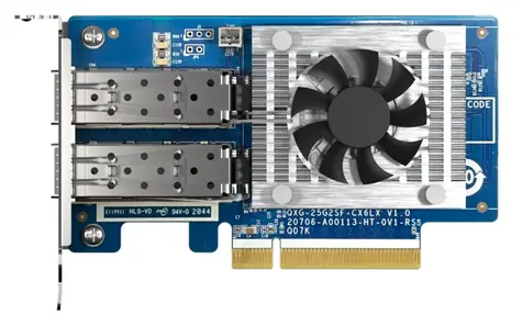 QNAP QXG-25G2SF-CX6 karta pro NAS servery / 2x QSFP28 25 GbE