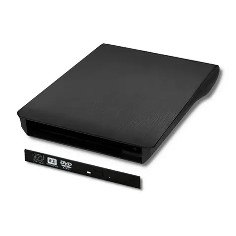 Qoltec 51863 externí BOX na mechaniku černá / USB 2.0 a SATA / 12.7 mm