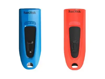 SanDisk Ultra 32 GB červená & modrá 2 ks / Flash Disk / USB 3.0 / čtení: až 100MBs / zápis: 40MBs