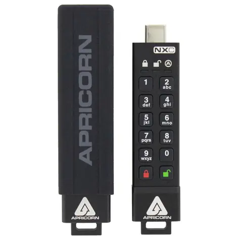 Apricorn Aegis Secure Key 3NXC 64GB / Flash Disk / šifrování 256-it AES / USB-C 3.0 / IP67 / FIPS 140-2 Level 3 