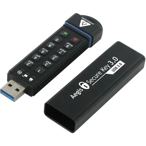 Apricorn Aegis Secure Key 60GB / Flash Disk / šifrování 256-it AES / USB 3.0 / IP68 / FIPS 140-2 Level 3 