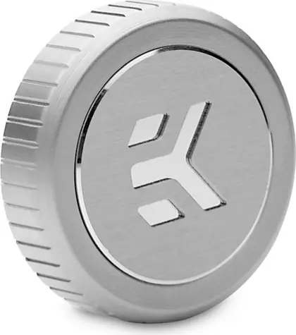 EKWB EK-Quantum Torque Plug w/Badge - Satin Titanium