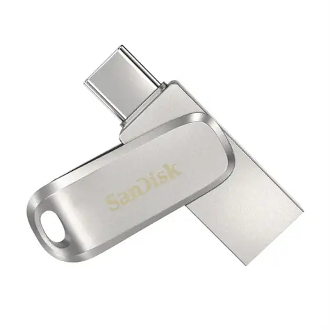SanDisk Dual Drive Luxe 64 GB stříbrná / Flash Disk / USB-A 3.1 + USB-C / čtení až 400 MB/s