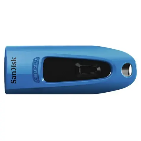 SanDisk Ultra 64 GB modrá / Flash Disk / USB-A 3.0 / čtení až 100 MB/s / zápis až 40 MB/s