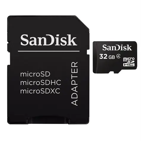 SanDisk microSDHC 32GB + adaptér / Class 4 