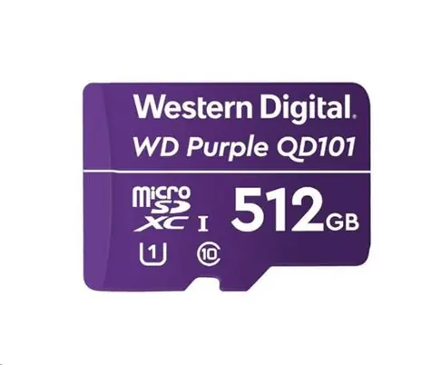 WD Purple MicroSDXC 512GB / UHS-I U1 / Class 10