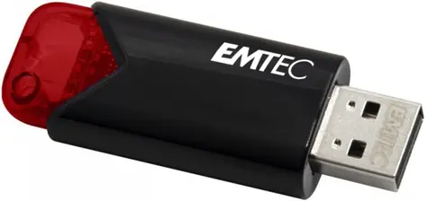 EMTEC B110 Click Easy 256GB červená / Flash Disk / USB 3.0 / R: 20MBs / W: 10MBs