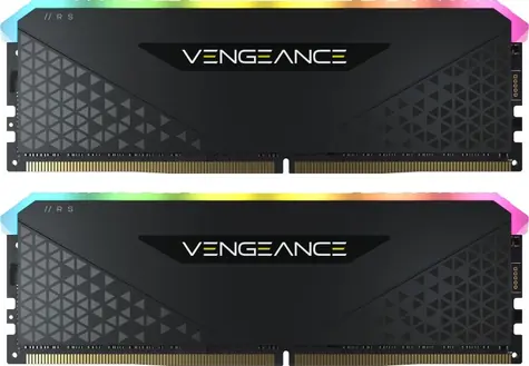 Corsair Vengeance RGB RS Black 16GB (2x8GB) 3200MHz / DDR4 / PC4-25600 / CL16-20-20-38 / 1.35V / XMP2.0 