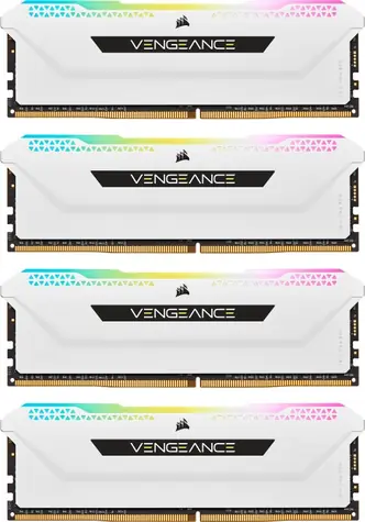 Corsair Vengeance RGB Pro SL White 32GB (4x8GB) 3600MHz / DDR4 / PC4-28800 / CL18-22-22-42 / 1.35V / XMP2.0 