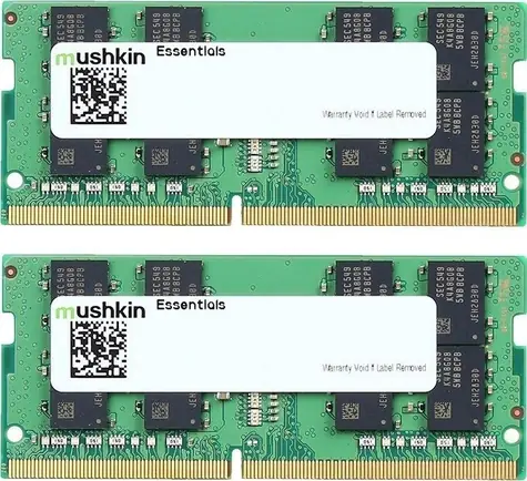 Mushkin Essentials 16GB (2x8GB) 3200MHz - SO-DIMM / DDR4 / SO-DIMM / PC4-25600 / CL22-22-22-52  / 1.2V 