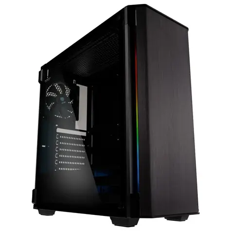 Kolink Refine RGB černá / ATX / 1x USB-C 3.2 + 1xUSB 3.0 / 3x 120 mm / bez zdroje / průhledná bočnice / prachový filtr