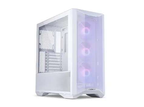 Lian Li Lancool II Mesh C RGB Snow Edition bílá / E-ATX / 2xUSB 3.0 / 3x120 mm ARGB / bez zdroje / průhledná bočnice