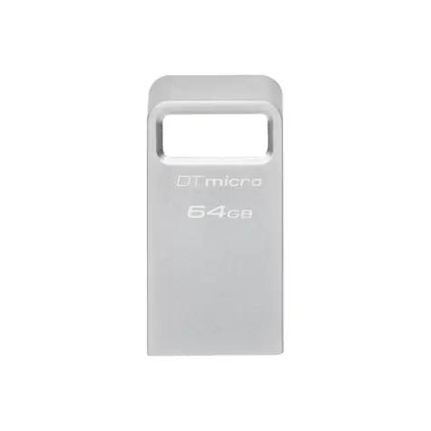 Kingston DataTraveler Micro 64GB stříbrná / Flash Disk / USB 3.2 Gen 1 - (USB-A 3.0)