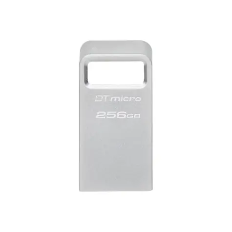 Kingston DataTraveler Micro 256GB stříbrná / Flash Disk /USB 3.2 Gen 1 - (USB-A 3.0)