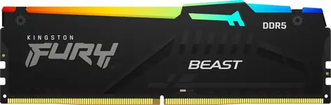 Kingston Fury Beast Black RGB 8GB (1x 8GB) DDR5 5600MHz / CL40 / DIMM / ECC / XMP