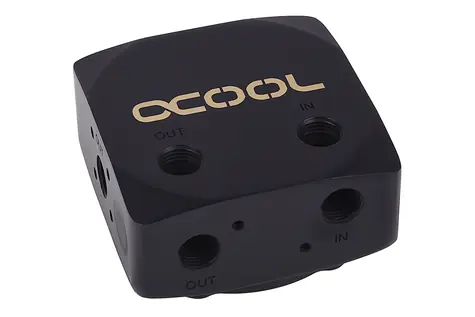 Alphacool Eisdecke D5 mosazný nástavec tmavě černá