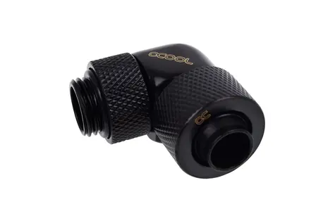 Alphacool Eiszapfen 13/10mm kompresní šroubení otočné 90° G1/4 černá