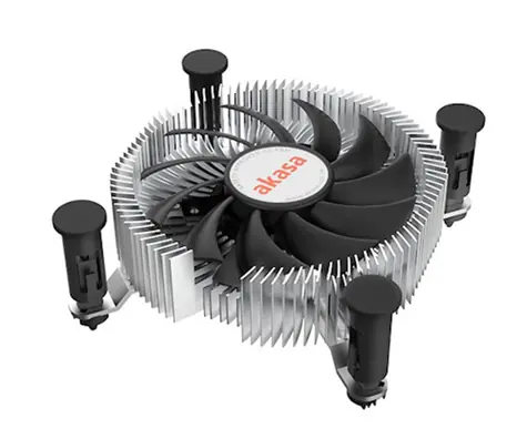 Akasa AK-CC6601EP01 / nízkoprofilový chladič CPU / pro Intel / pro Mini-ITX a Micro-ATX / pro 1700