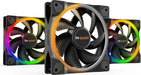 be quiet! Light Wings 120 High-speed Triple pack černá / 120mm / ARGB / Rifle Bearing / 31dB @ 2500RPM / 52.3CFM / 4-pin