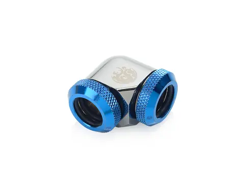 BitsPower úhlový adaptér 90° pro trubky 12mm černo-modrá
