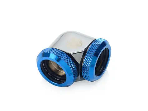 BitsPower úhlový adaptér 90° pro trubky 16mm černo-modrá