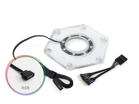 BitsPower Hexagon RGB Add-on pro expanzní nádoby