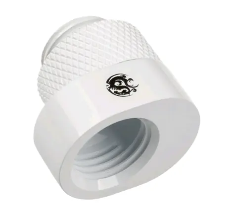 BitsPower X-Cross adapter G1/4 (M) > G1/4 (F) 5mm Offset bílá