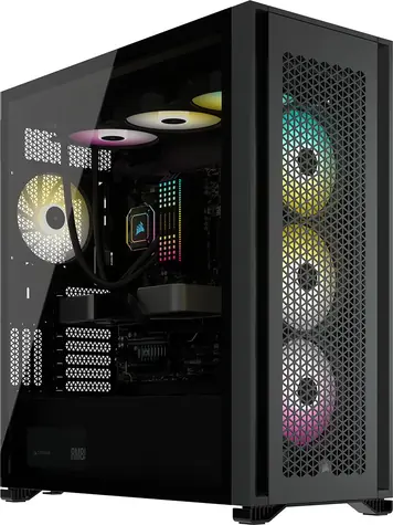 Corsair 7000D černá / E-ATX / 1x USB-C + 4x USB 3.0 / 3x 140 mm / bez zdroje / Průhledná bočnice
