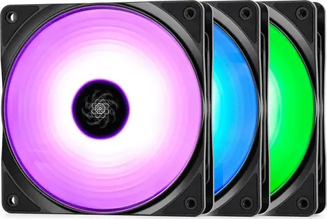 DEEPCOOL RF120 3-in-1 RGB černá / Sada 3 kusy / 120mm / 56.5 CFM / 27dB @ 1500 RPM
