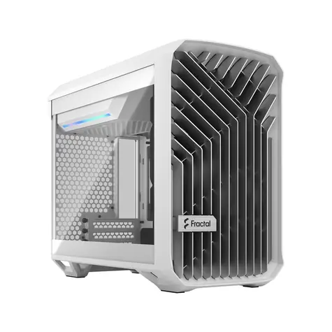 Fractal Design Torrent Nano White TG Light Tint bílá / Mini-ITX / 1x USB 3.1 Type C + 2x USB 3.0 / bez zdroje 
