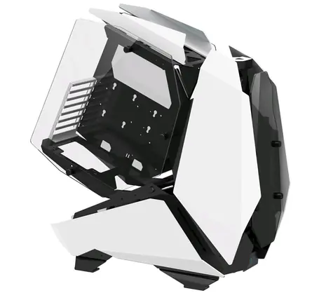 Jonsbo MOD5 bílá / E-ATX / 2x USB 3.0 + 1x USB 3.1 Typ-C / bez zdroje / průhledná bočnice