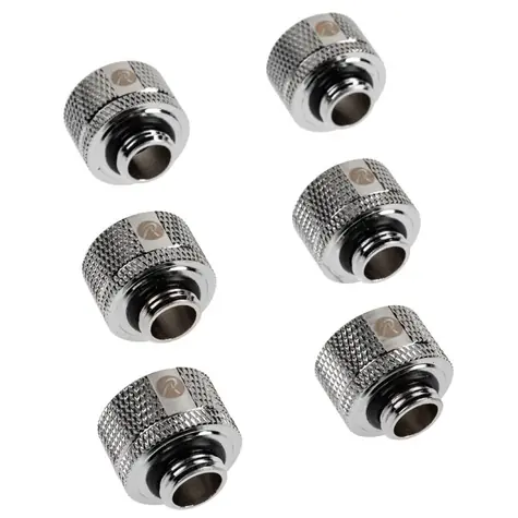 RAIJINTEK Pelias silver - D141806 6 ks stříbrná / 14 mm OD > 10 mm ID HardTube / G1/4