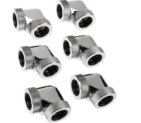 RAIJINTEK Pelias silver - D160906 6 ks stříbrná / pro 16mm HardTube / G1/4