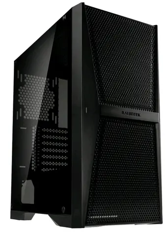 RAIJINTEK Silenos MS černá / ATX / 2x USB 3.0 + 1x USB-C / bez zdroje / průhledná bočnice 