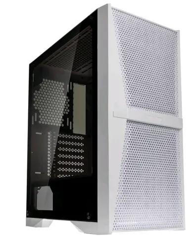 RAIJINTEK Silenos MS bílá / ATX / 2x USB 3.0 + 1x USB-C / bez zdroje / průhledná bočnice 
