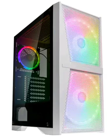 RAIJINTEK Silenos MS Pro bílá / ATX / 2x USB 3.0 + 1x USB-C / 2x 200mm + 1x 120mm / bez zdroje / průhledná bočnice 