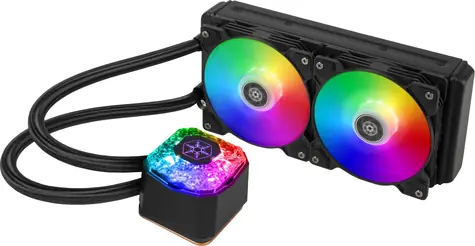 SilverStone IceGem 240P ARGB / 2x 120mm / 36.6 dB @ 2200 RPM / Intel & AMD