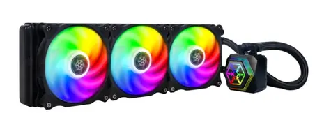 SilverStone Permafrost PF360-ARGB V2 černá / 3x 120mm / 35.6 dB @ 2200 RPM / Intel & AMD / doprodej