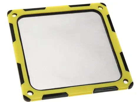 SilverStone SST-FF124BV-E magnetický prachový filtr 120mm černo-žlutá / magnetické uchycení / na 120mm ventilátor