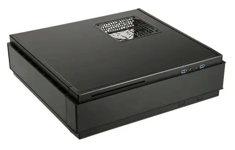 SilverStone ML07B Milo černá / Mini-ITX / 2x USB 3.0 / bez zdroje