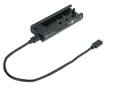 SilverStone TS16 Externí NVMe dokovací stanice černá / USB-C / 10Gb/s / pro M.2 SSD
