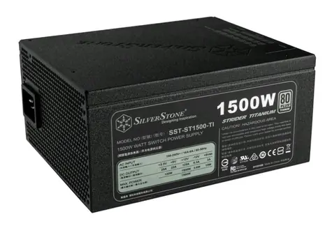 SilverStone Strider ST1500-TI v2.0 / ATX / 1500W / aktivní PFC / 135mm / modulární / 80 PLUS Platinum 