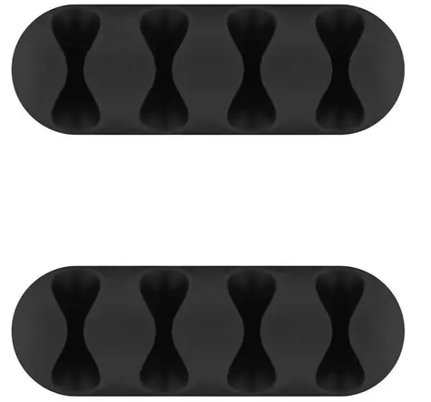 MicroConnect 4slotový kabelový organizér 2 kusy černá